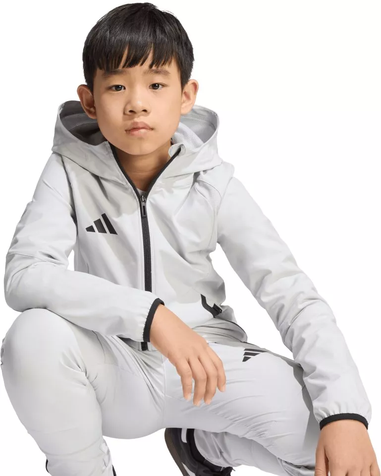 Jakke med hætte adidas Tiro Travel Windbreaker Kids
