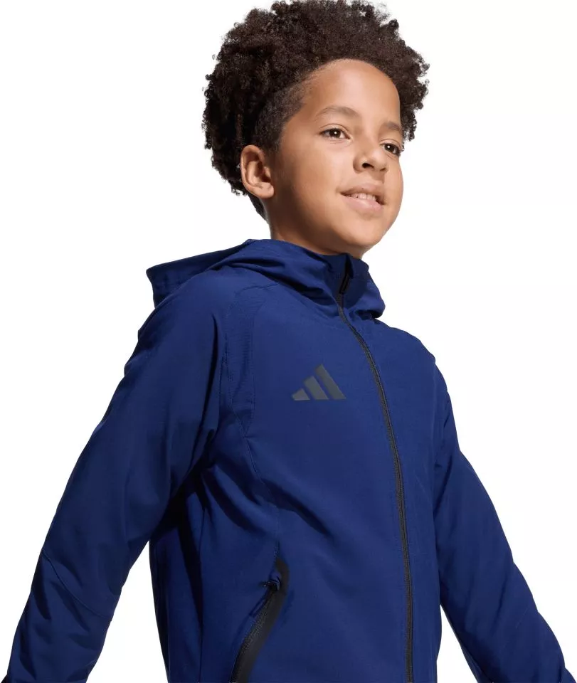 Geci cu gluga adidas Tiro Travel Windbreaker Kids