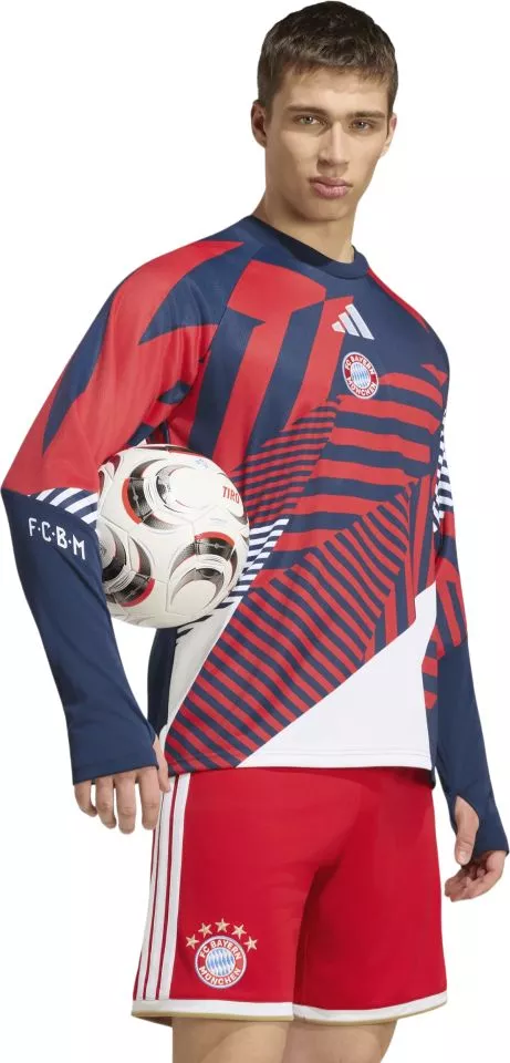 Ανδρικό προ-αγώνα τοπ με μακρύ μανίκι adidas FC Bayern Warm 2026/27