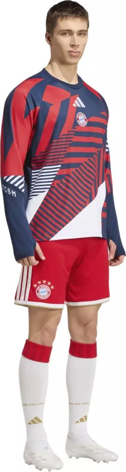 Ανδρικό προ-αγώνα τοπ με μακρύ μανίκι adidas FC Bayern Warm 2026/27