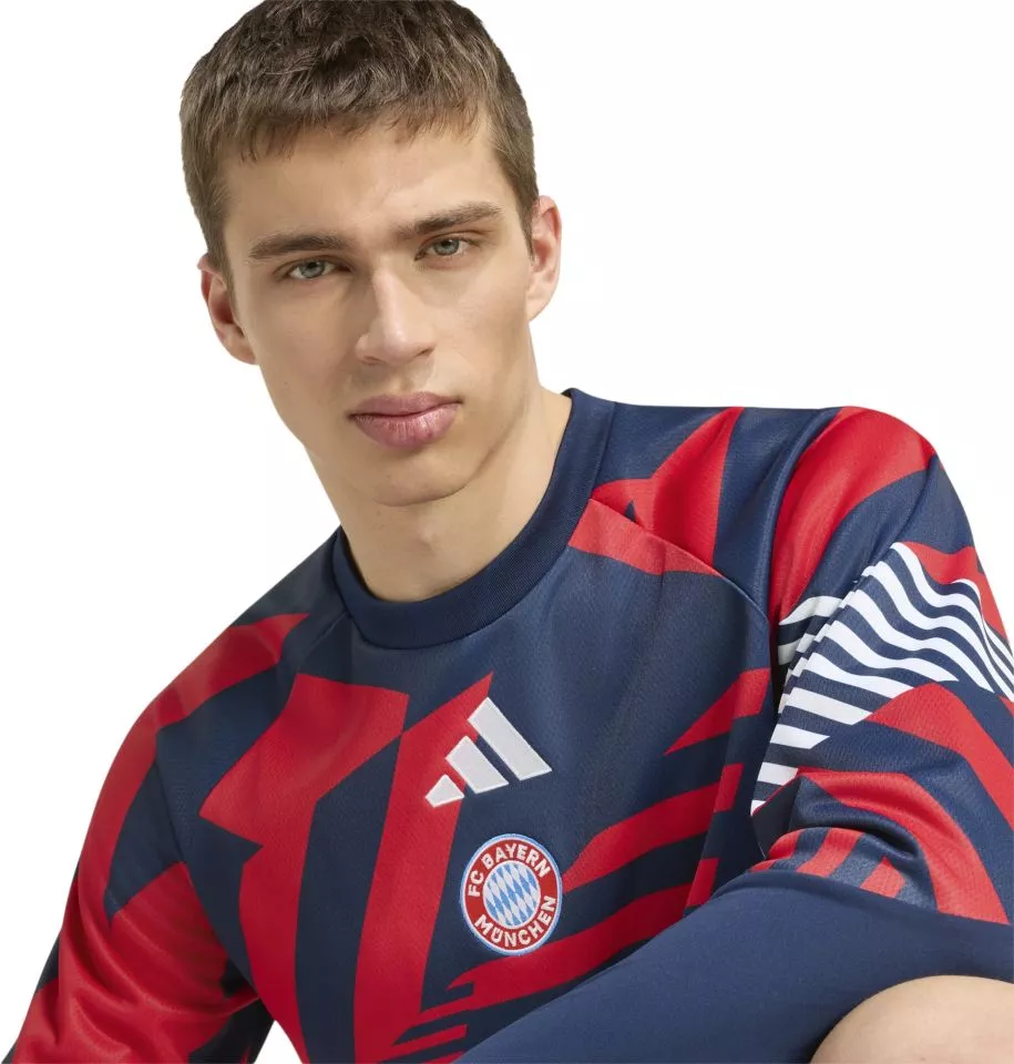 Ανδρικό προ-αγώνα τοπ με μακρύ μανίκι adidas FC Bayern Warm 2026/27