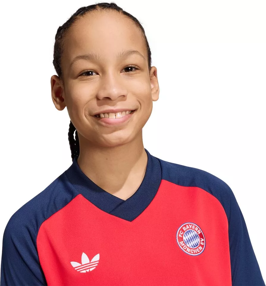 Dětský předzápasový dres s krátkým rukávem adidas FC Bayern Mnichov 2026/27