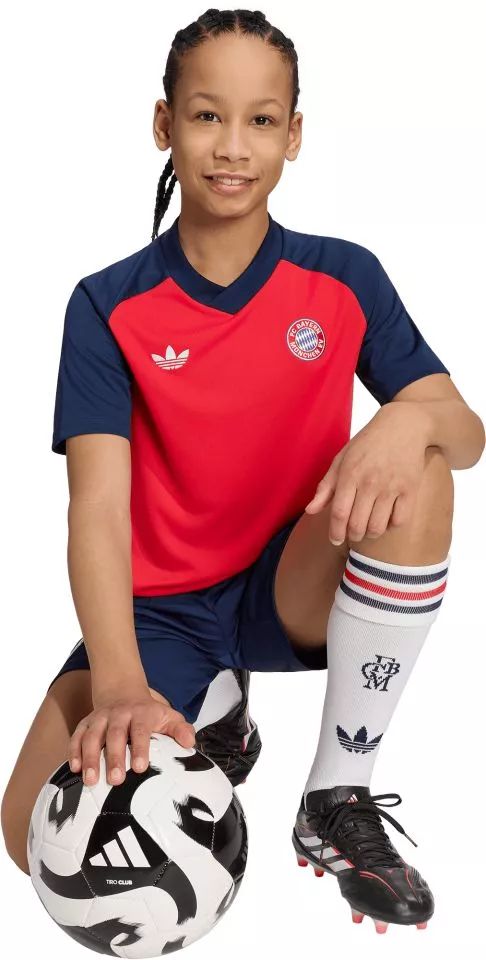 Dětský předzápasový dres s krátkým rukávem adidas FC Bayern Mnichov 2026/27