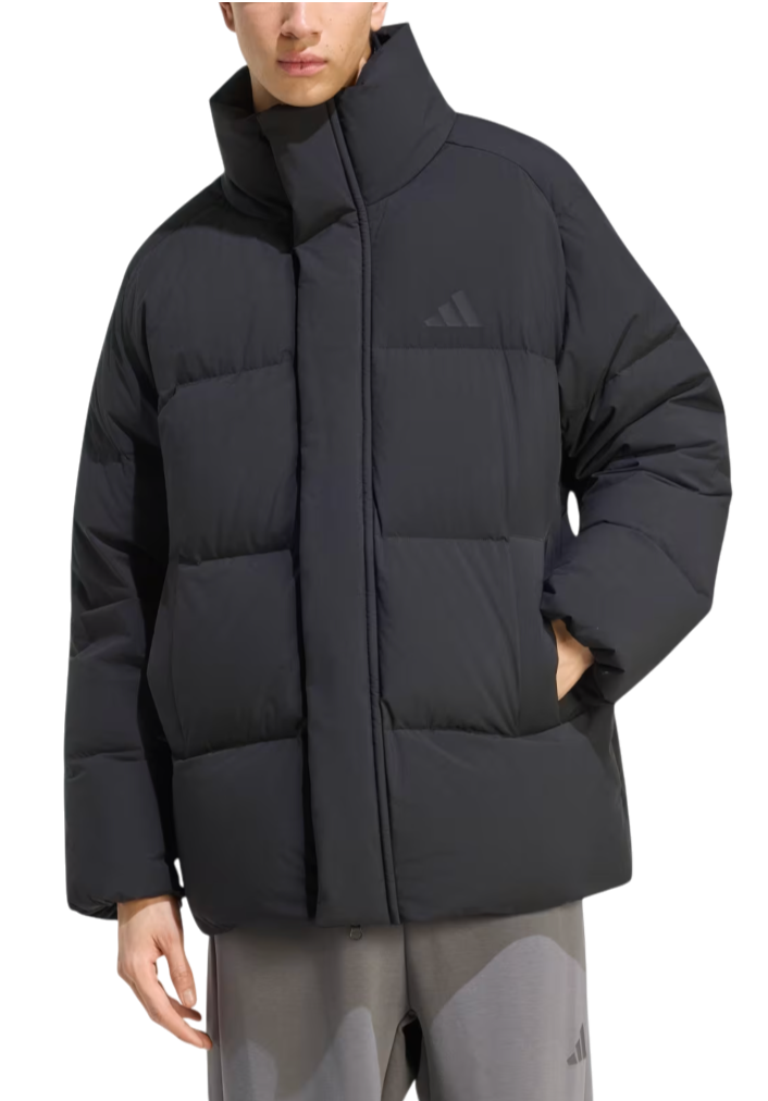 adidas Helionic Down Puffer Mid-Length Jack, S, Zwart
