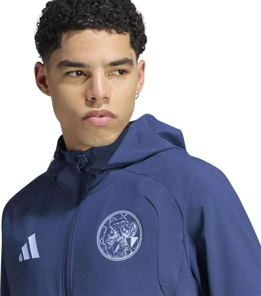 adidas Ajax Amsterdam Tiro Travel Windbreaker Kapucnis kabát