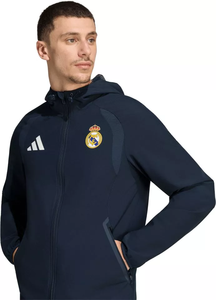Muška jakna s kapuljačom adidas Real Madrid Tiro Travel