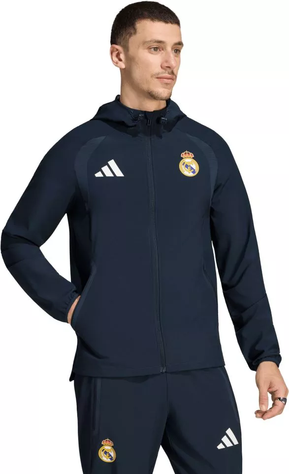 Muška jakna s kapuljačom adidas Real Madrid Tiro Travel