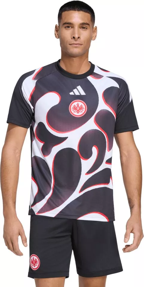 Moška majica za pred tekmo s kratkimi rokavi adidas Eintracht Frankfurt Pre-Match 2026/27