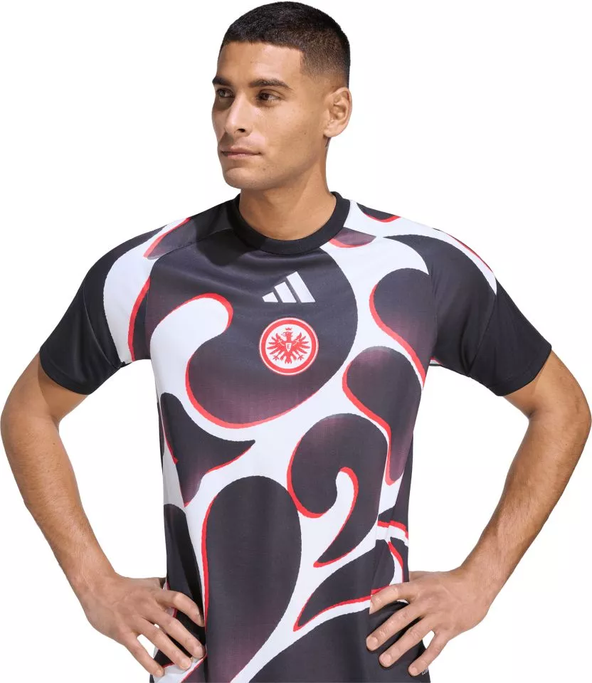 Moška majica za pred tekmo s kratkimi rokavi adidas Eintracht Frankfurt Pre-Match 2026/27