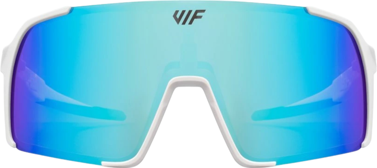 Lunettes de soleil VIF One Kids White x Ice Blue Polarized - Top4Running.fr