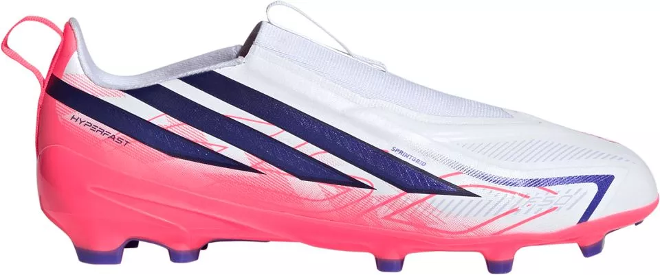 Detské bezšnúrkové kopačky adidas F50 Hyperfast League Laceless FG
