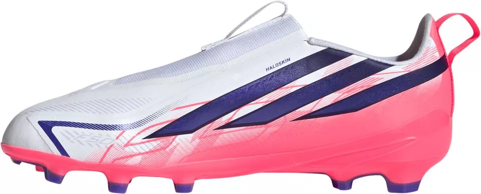 Detské bezšnúrkové kopačky adidas F50 Hyperfast League Laceless FG