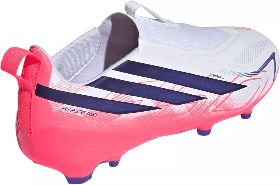 Detské bezšnúrkové kopačky adidas F50 Hyperfast League Laceless FG
