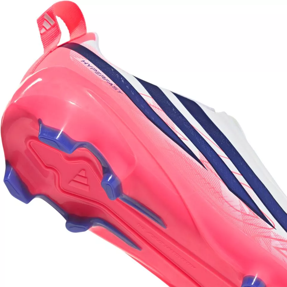 Detské bezšnúrkové kopačky adidas F50 Hyperfast League Laceless FG
