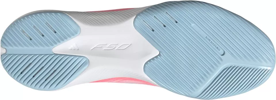 Detské sálové kopačky bez šnúrok adidas F50 Hyperfast League Laceless IN