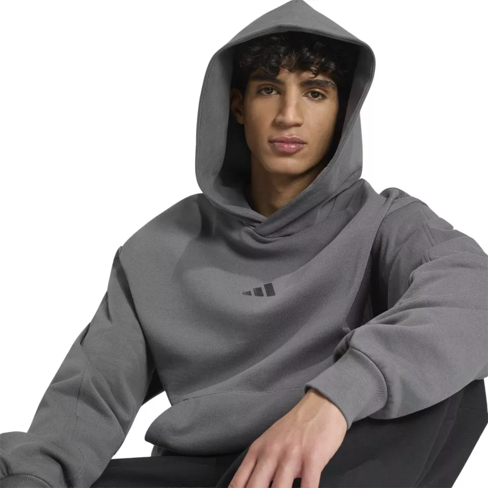 Φούτερ-Jacket με κουκούλα adidas Kit Small Logo