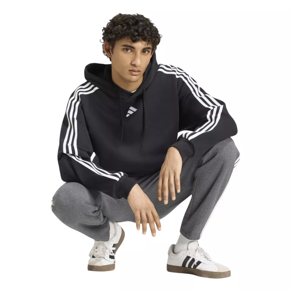 Φούτερ-Jacket με κουκούλα adidas Essentials 3-Stripes French Terry
