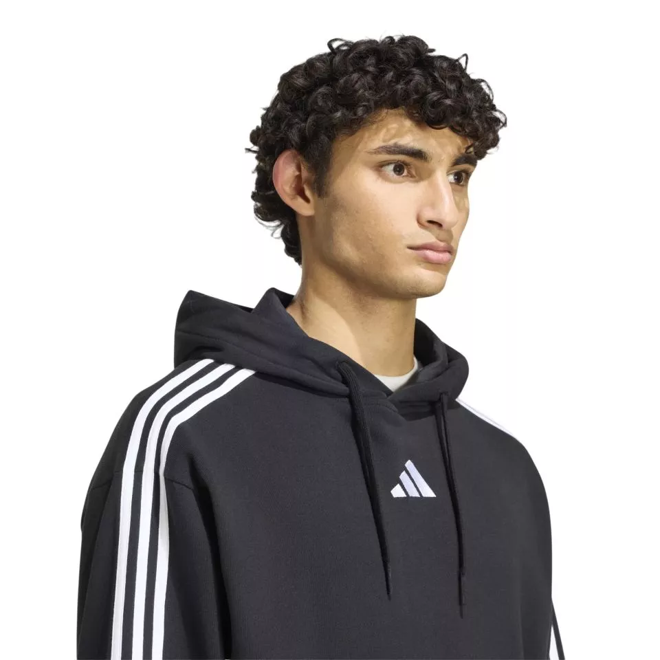 Φούτερ-Jacket με κουκούλα adidas Essentials 3-Stripes French Terry