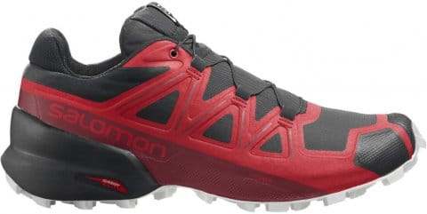 salomon red trail shoes