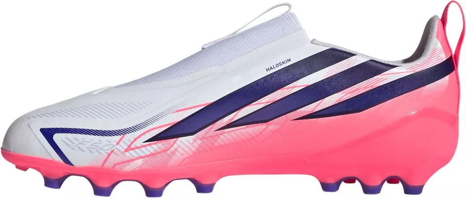 Otroški nogometni čevlji brez vezalk adidas F50 Hyperfast League Laceless AG