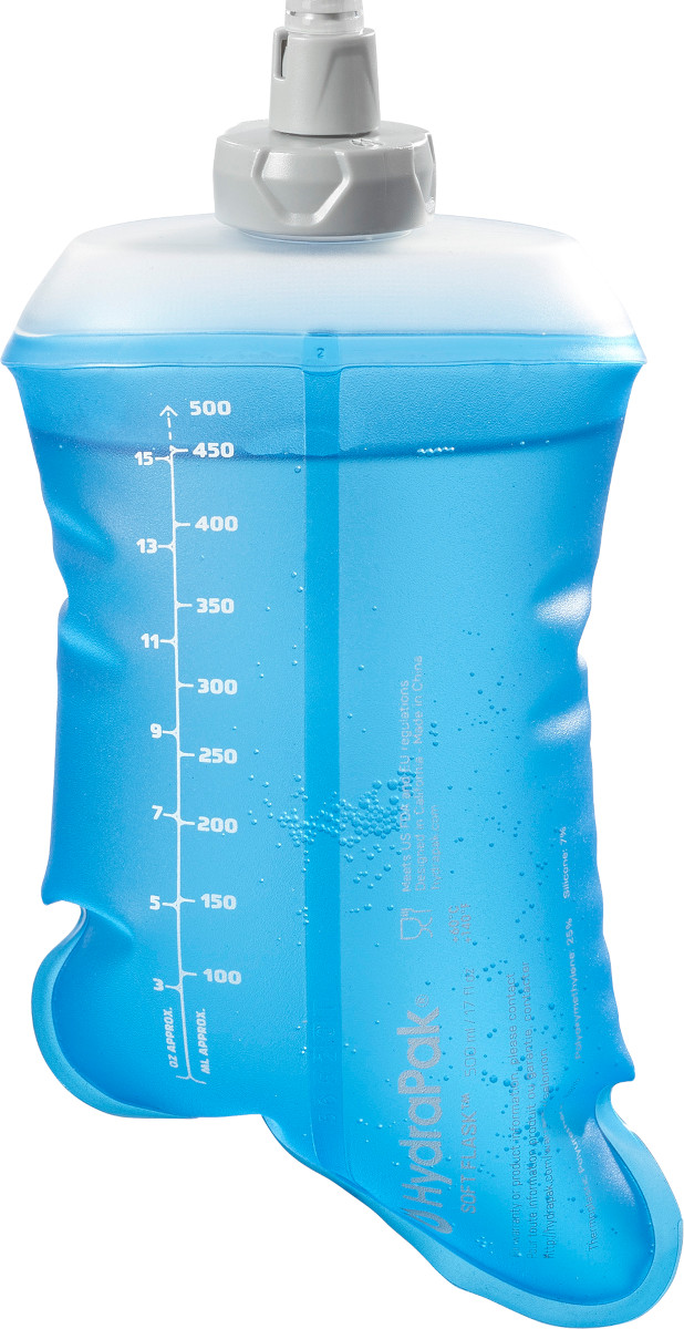 Salomon Soft Flask with Straw, 500ml, 17 oz 150 ml Clear Blue