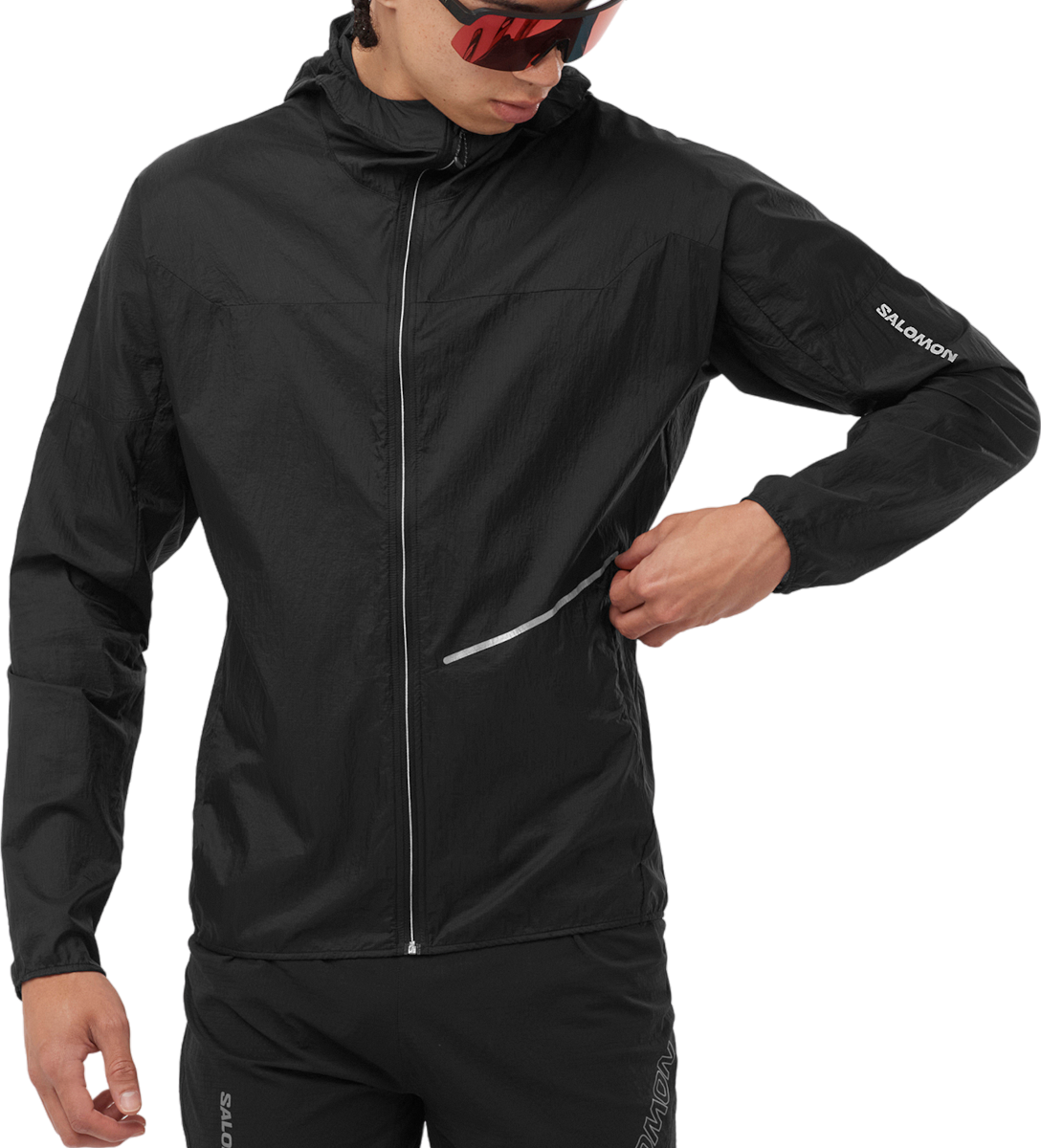 Τζάκετ με κουκούλα Salomon SENSE AERO WIND JKT M