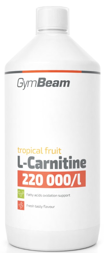 Bebidas iônicas L-Karnitin GymBeam 1000 ml - tropical fruit