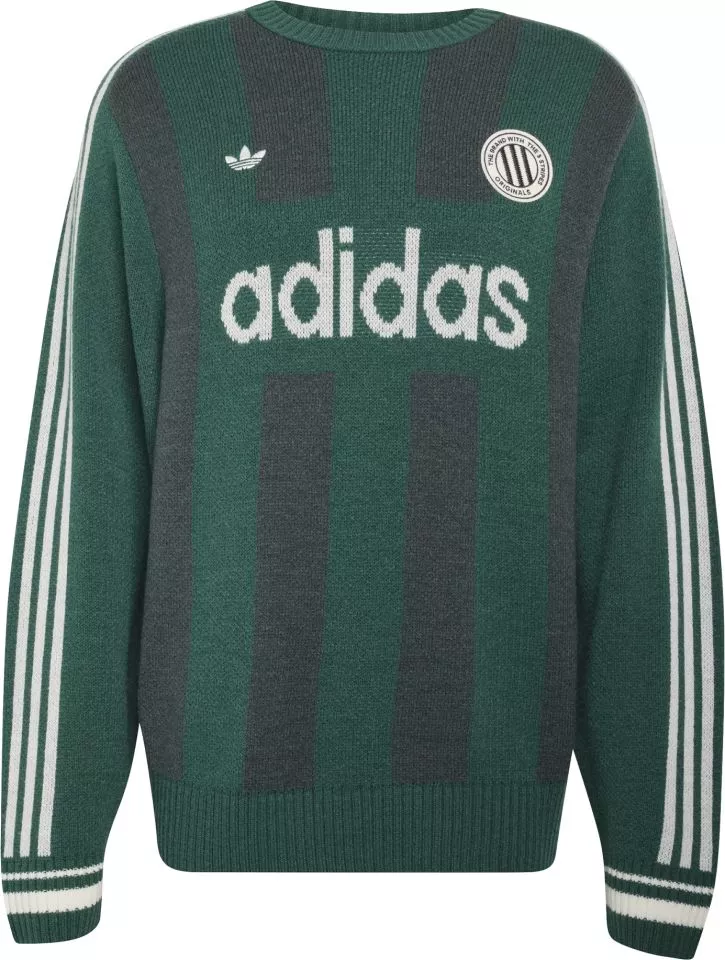 Ανδρικό πουλόβερ adidas Winter Club Knitted GFX Crewneck