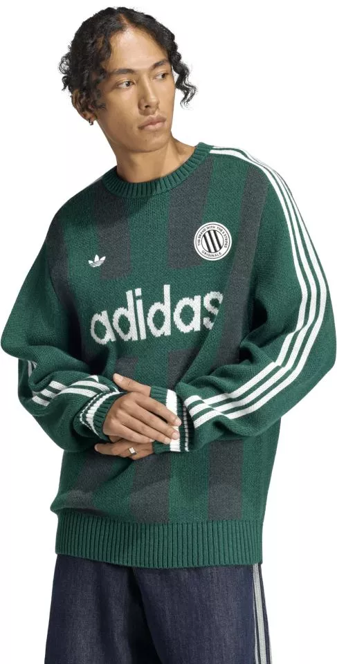 Ανδρικό πουλόβερ adidas Winter Club Knitted GFX Crewneck