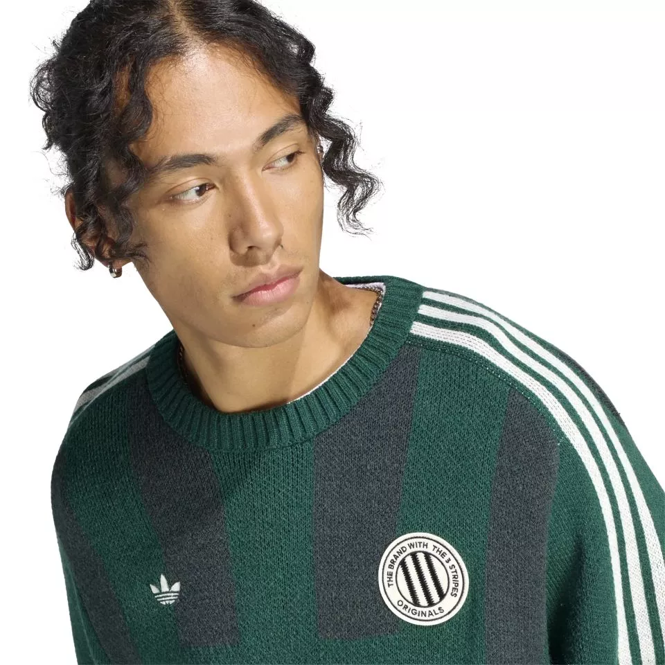 Ανδρικό πουλόβερ adidas Winter Club Knitted GFX Crewneck