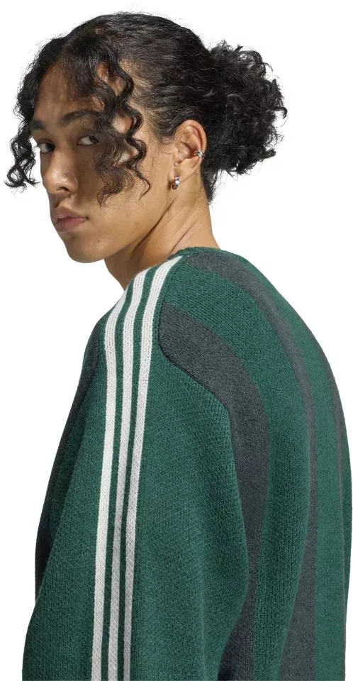 Ανδρικό πουλόβερ adidas Winter Club Knitted GFX Crewneck