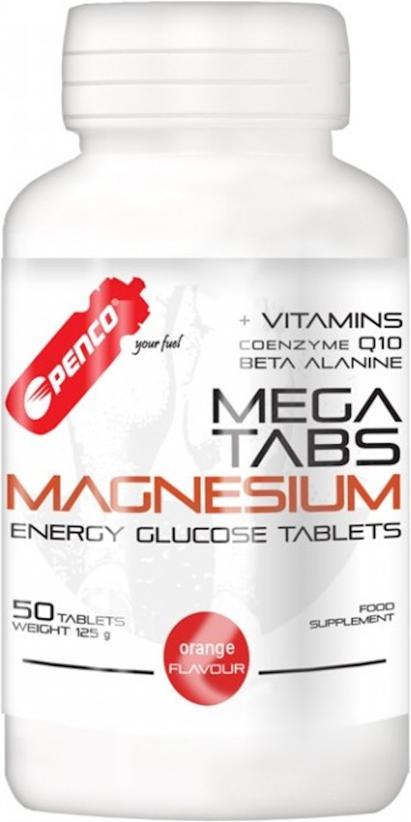 Magnézium tabletta PENCO MEGA TABS MAGNESIUM 50 db szopható tabletta