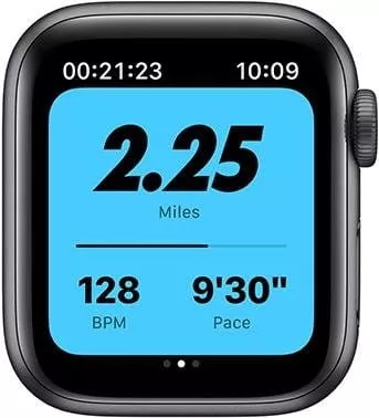 Apple Watch S6 GPS, 44mm Space Gray Aluminium Case with Anthracite/Black Sport Band