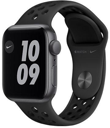Ceas Apple Watch S6 GPS, 44mm Space Gray Aluminium Case with Anthracite/Black Sport Band