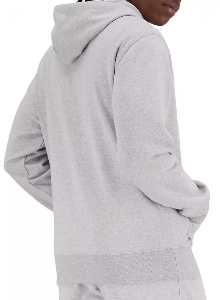 Sweatshirt med hætte New Balance Essentials Stacked Logo French Terry
