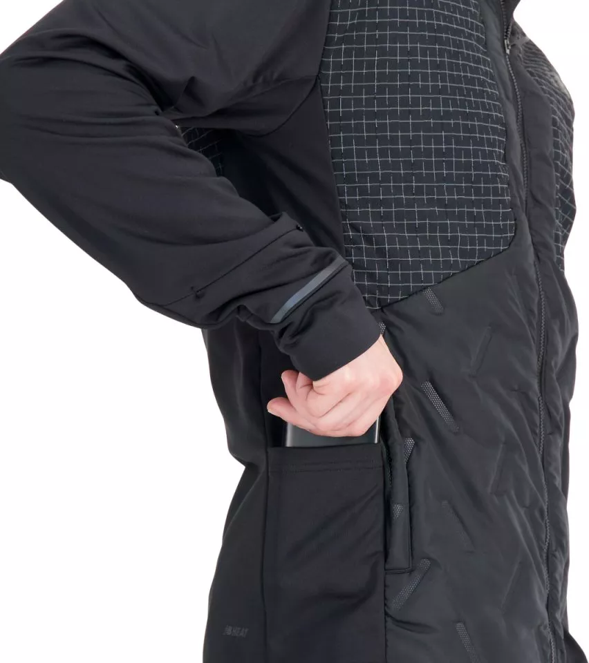 Hupullinen takki New Balance Impact Run Luminous Heat Jacket