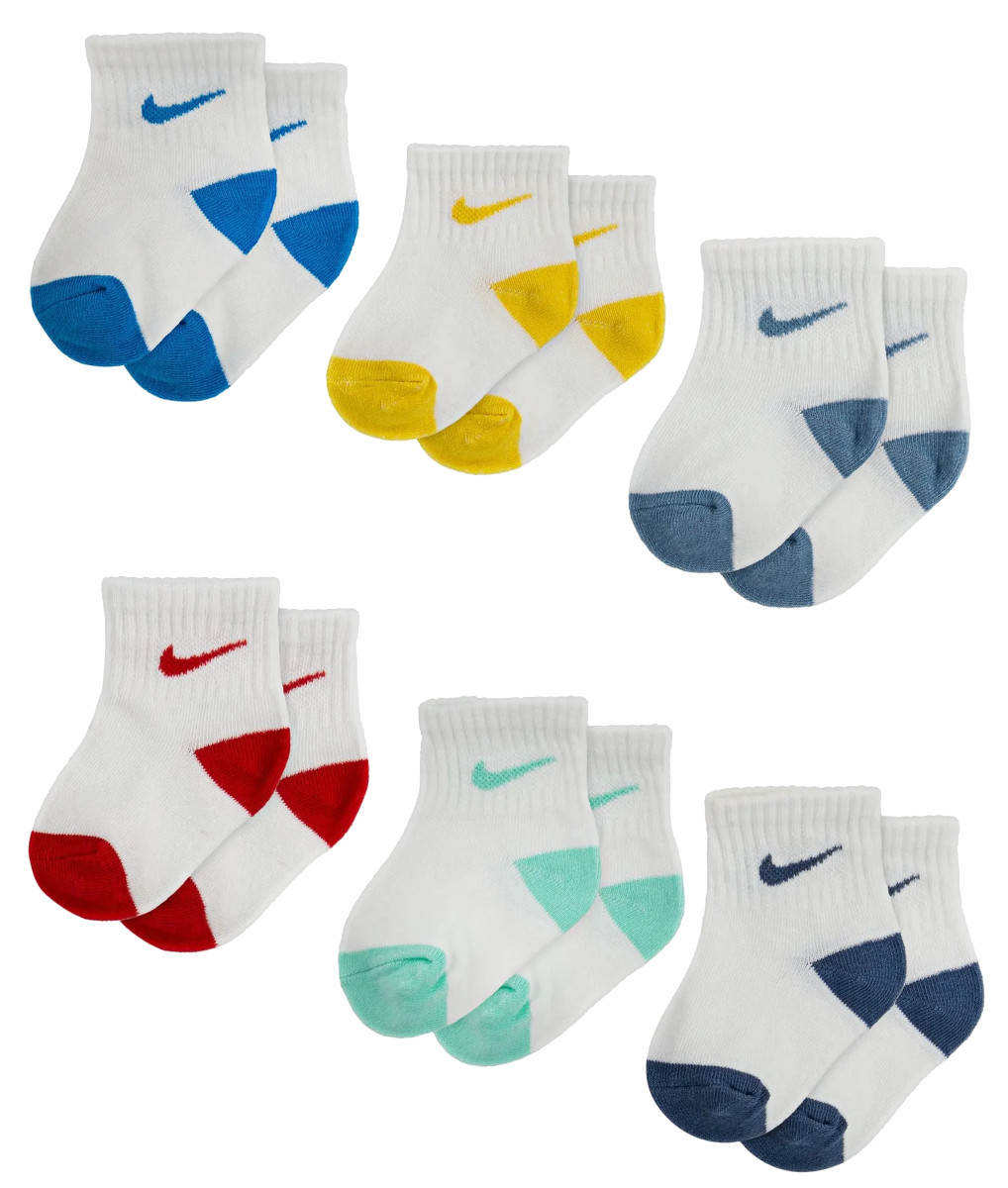 Socken Nike Pop Color Ankle 6er Pack Kids Blau FU3H