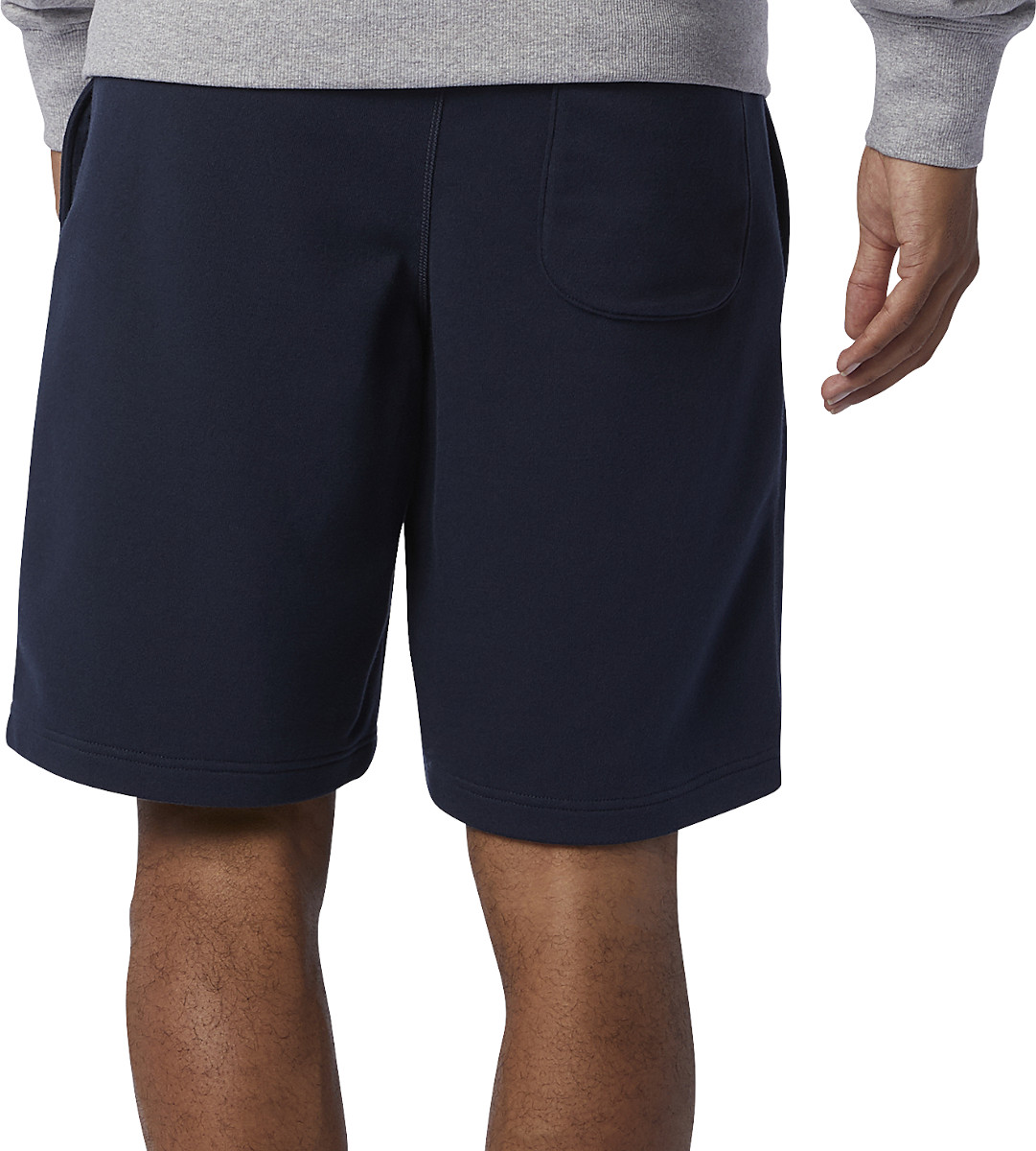 new balance stacked logo shorts