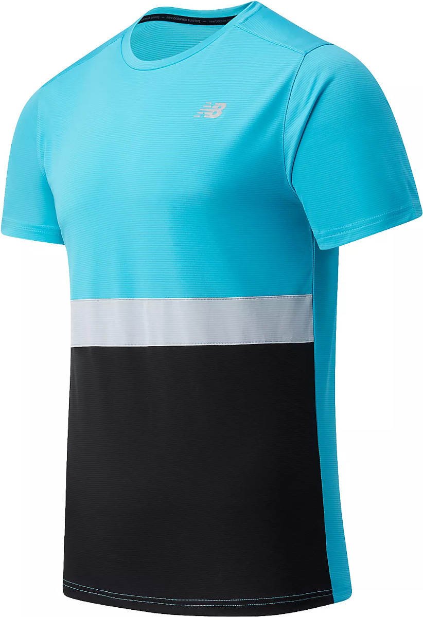 Magliette New Balance Striped Accelerate SS TEE