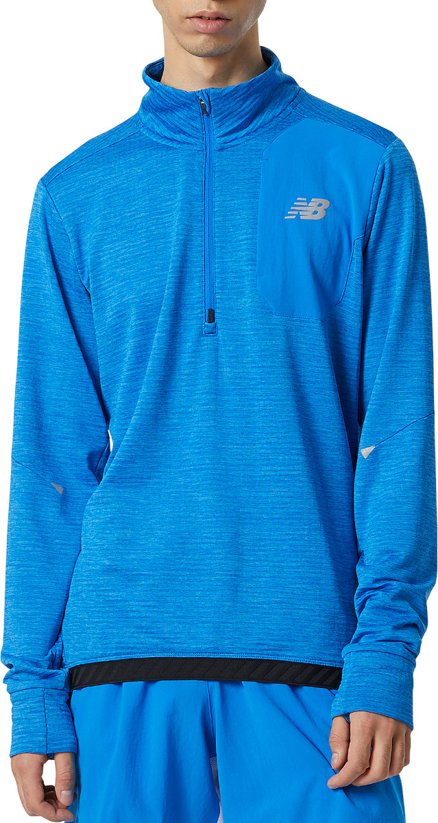 T-Shirt de manga comprida New Balance NB Heat Grid Half Zip