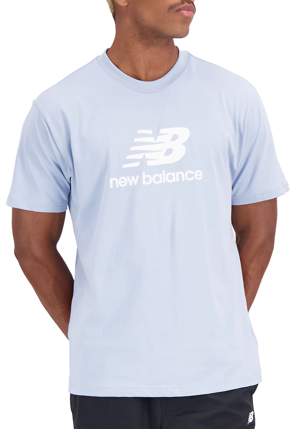 New Balance Essentials Stacked Logo Rövid ujjú póló