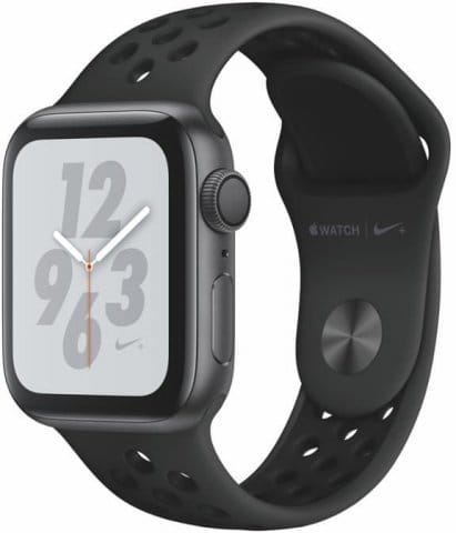 aluminium space grey with black sport band