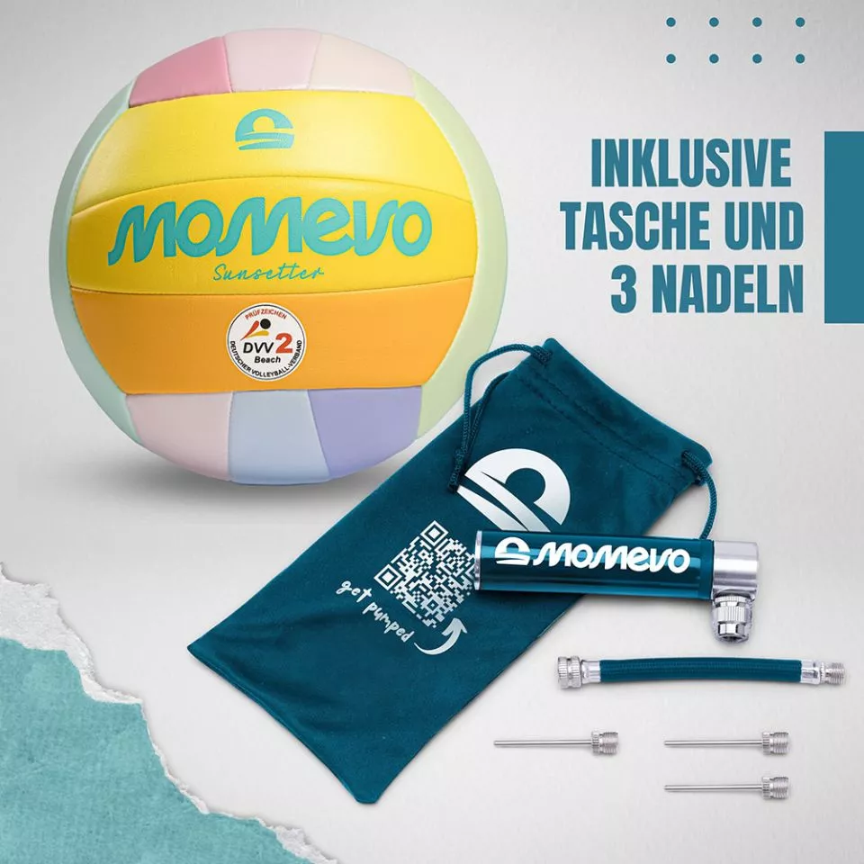Boll Momevo Sunsetter DVV Beach with Ball Pump