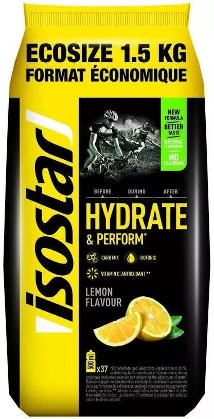 Bevanda isotonica energetica in polvere Isostar Hydrate Perform 1,5 kg di limone