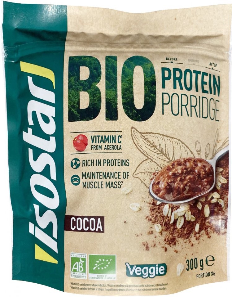 Bouillie bio protéinée Isostar 300g cacao