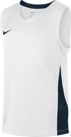 Bluza Nike YOUTH TEAM BASKETBALL STOCK JERSEY-WHITE/OBSIDIAN