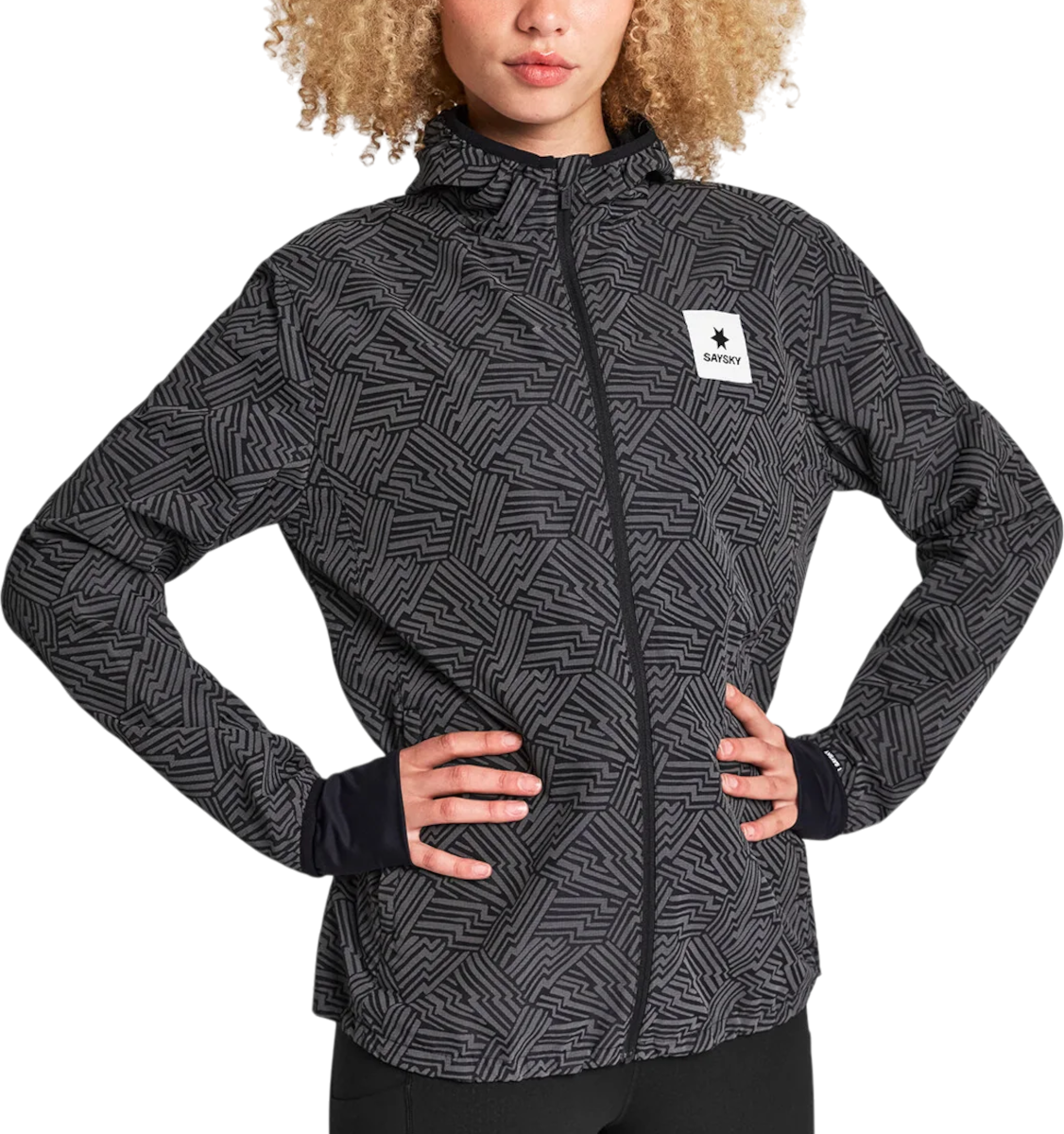 Saysky Reflective Blaze Hoodie, M, Grijs