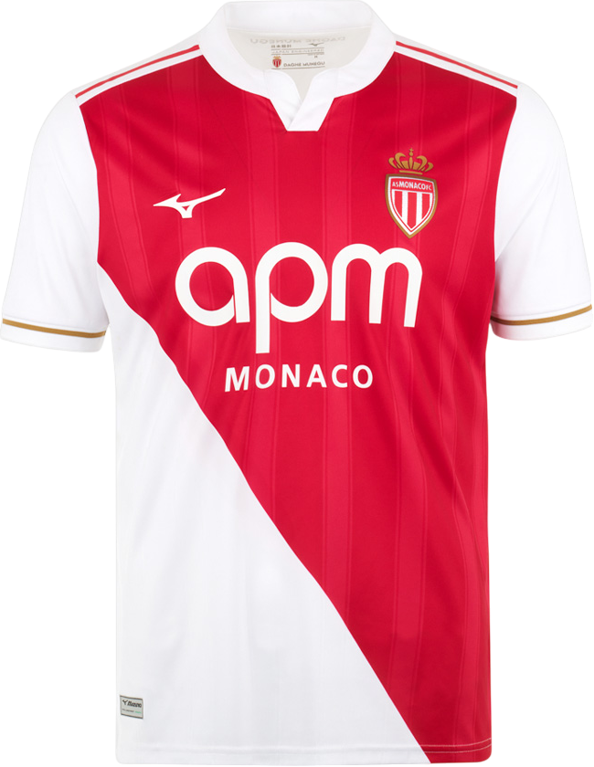 Mizuno AS Monaco Home Jersey 2025/26