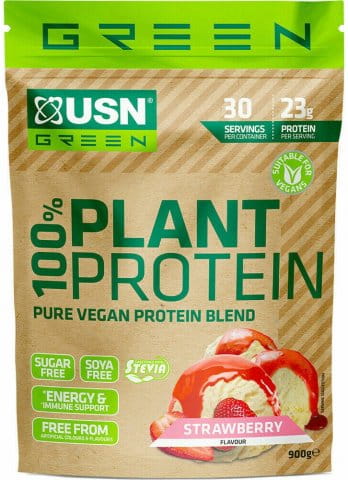 100% Plant Protein jahoda 900g
