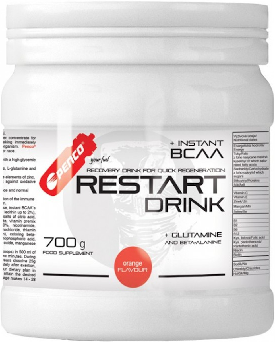 Regenerační práškový nápoj PENCO RESTART DRINK 700g pomeranč